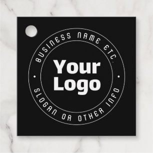 Étiquettes Cadeau Votre logo et votre Modèle de texte modifiable N