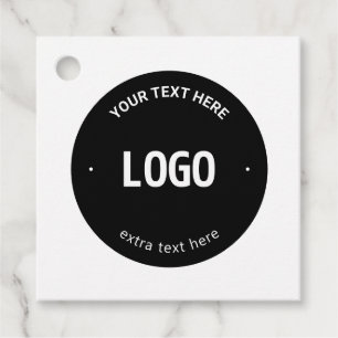 Étiquettes Cadeau Votre logo, image ou conception et texte modifiabl