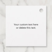 Étiquettes Cadeau Votre logo | Logo, Motif de conception ou d'image  (Dos)