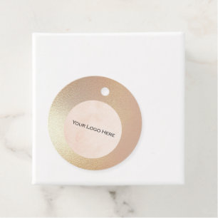 Étiquettes Cadeau Votre logo Modern Gold Shimmer Prix Tags