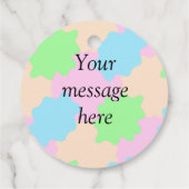 Étiquettes Cadeau Votre message ici ajouter le nom du texte boho rou (Dos)