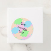 Étiquettes Cadeau Votre message ici ajouter le nom du texte boho rou (En situation)