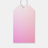 Étiquettes-cadeau Votre nom ou mot | Pink Ombre Gradation (Dos)
