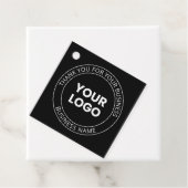 Étiquettes Cadeau Votre propre logo et message modifiable Merci (En situation)