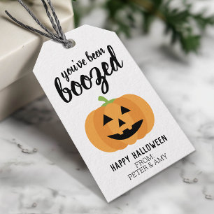 Étiquettes-cadeau Vous avez été boosté - Citrouille Halloween Par