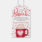 Étiquettes-cadeau Vous êtes la Bombe Valentine's Day Hot Cocoa Bomb (Devant)