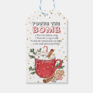 Étiquettes-cadeau Vous êtes le Tag de la bombe, Tag de bombe de cac