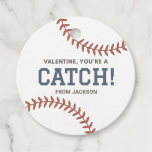 Étiquettes Cadeau Vous êtes une Saint Valentin de baseball