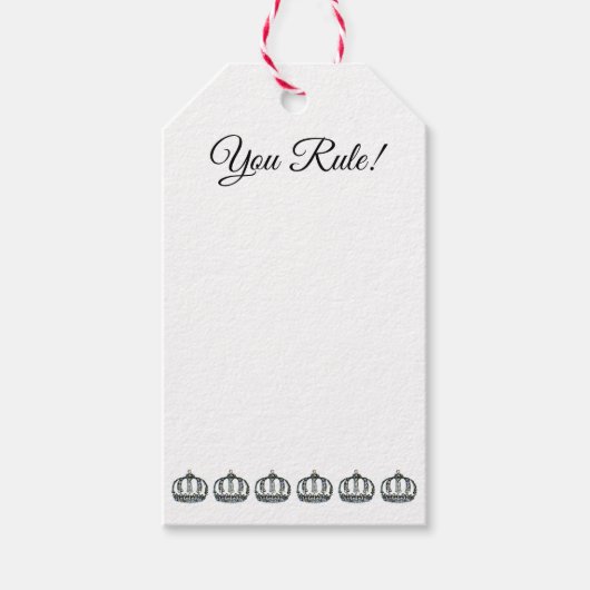 Étiquettes-cadeau "Vous Réglez !" (Devant)