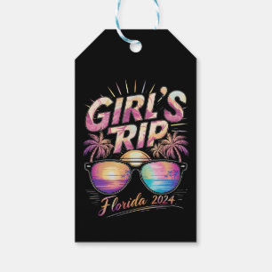 Étiquettes-cadeau Voyage de filles Floride 2024 Week-end d'été à la