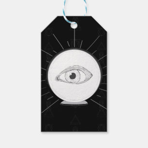 Étiquettes-cadeau Voyante de l'Œil de voyant Boule de cristal ésotér