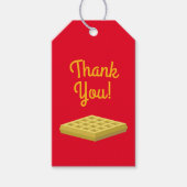 Étiquettes-cadeau Waffle Cute Breakfast Brunch Enfants 1er Anniversa (Devant)