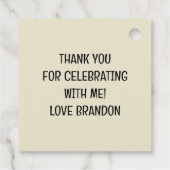 Étiquettes Cadeau Walter le Dinosaur (Dos)