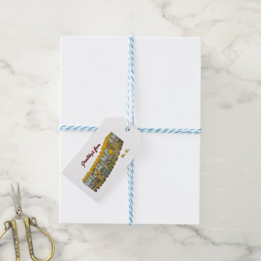 Étiquettes-cadeau Washington DC (Avec de laficelle)