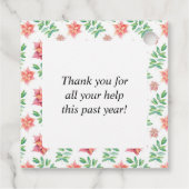 Étiquettes Cadeau Watercolor Christmas Holiday (Dos)