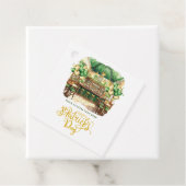 Étiquettes Cadeau Watercolor Custom St. Patrick's Day Pub (En situation)