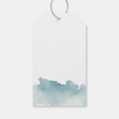 Étiquettes-cadeau Watercolor Modern Beach - Marche de bienvenue (Dos)