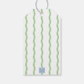 Étiquettes-cadeau Watercolor Nativity Monogram Crest Christmas (Dos)