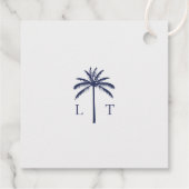 Étiquettes Cadeau Watercolor Ocean Wave Beach Merci de mariage (Dos)