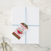 Étiquettes-cadeau Watermelon One dans un Melon Premier Merci d'anniv (Avec de laficelle)