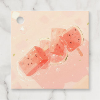 Étiquettes Cadeau Watermelon Popsicle
