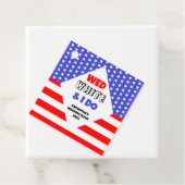 Étiquettes Cadeau Wed, White & I Do Patriotic Mariage Event (En situation)