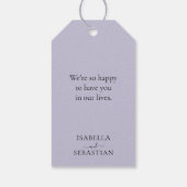 Étiquettes-cadeau Wedding Lavender Lilac Touch (Dos)
