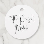 Étiquettes Cadeau Wedding shower de script moderne parfaitement comp (Devant)