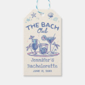 Étiquettes-cadeau Week-end de Bachelorette Cocktail de Plage Fantais (Devant)