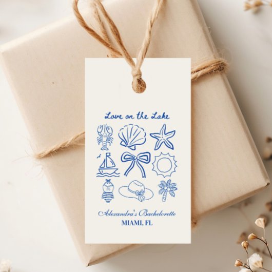 Étiquettes-cadeau Week-end de célibataire marin