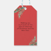 Étiquettes-cadeau Weihnachts Photo Personalisierte - Geschenkanhänge (Dos)