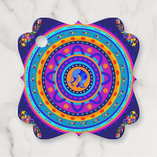 Étiquettes Cadeau Weimaraner & Bunnies (Devant)