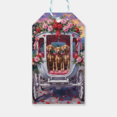 Étiquettes-cadeau Weimaraner Dog Valentine's Day  (Dos)