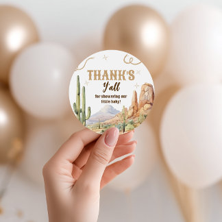 Étiquettes Cadeau Western Baby Shower Favor Tag