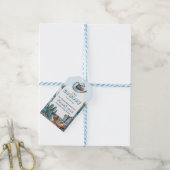 Étiquettes-cadeau Western Blue Little Cowboy Rodeo Boy Baby shower (Avec de laficelle)