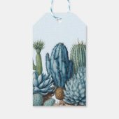 Étiquettes-cadeau Western Blue Little Cowboy Rodeo Boy Baby shower (Dos)