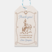 Étiquettes-cadeau Western Cowboy Premier Rodéo 1er Anniversaire (Devant)