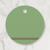 Étiquettes Cadeau Western Horseshoe Mariage (Dos)