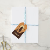 Étiquettes-cadeau western merci (Avec de laficelle)