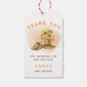 Étiquettes-cadeau Western Rustic Boho Baby shower neutre genre (Devant)