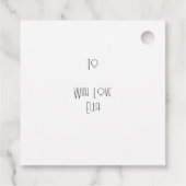 Étiquettes Cadeau Whimsical Afternoon Tea Party (Dos)