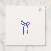 Étiquettes Cadeau Whimsical, bleu dessiné à la main mariage (Dos)