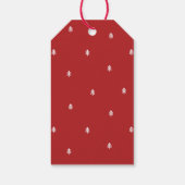 Étiquettes-cadeau Whimsical Bow Joyeux Noël Nom de famille Élégant (Dos)