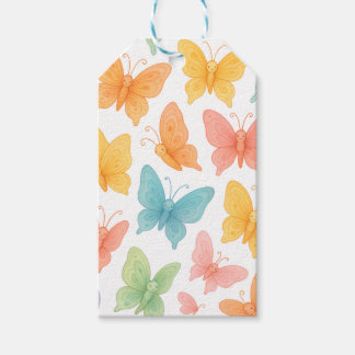 Étiquettes-cadeau "Whimsical Butterflies"