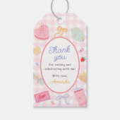 Étiquettes-cadeau Whimsical Coquette Pink Hand Drawn (Devant)