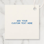 Étiquettes Cadeau Whimsical French Blue Botanical Crest Wedding (Dos)