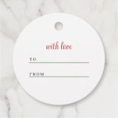 Étiquettes Cadeau Whimsical Holly Wreath Noël (Dos)