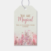 Étiquettes-cadeau Whimsical Winter Princess Fairytale Premier annive (Devant)