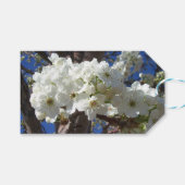 Étiquettes-cadeau White Blossoms II (Devant (Horizontal))
