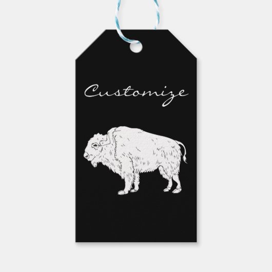 Étiquettes-cadeau White Buffalo Thunder_cove (Devant)